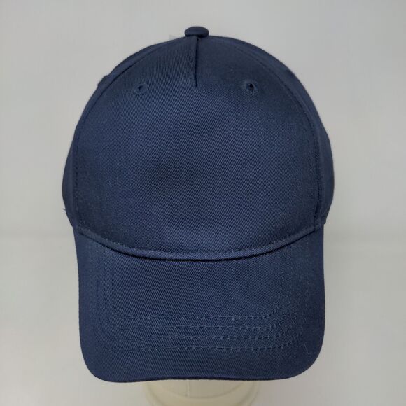 H&M Boy's Snapback Hat Blue Size 4T/6X Blank 100% Cotton W/Tags - Picture 2 of 8